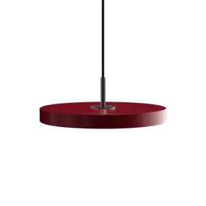 Umage - Pendel - Asteria - Sort top - Ruby red - Mini Ø31 cm